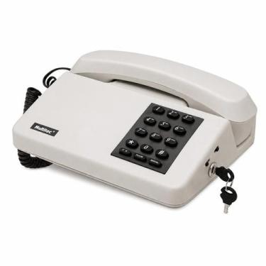 Imagem de Telefone Padrão Com Fio e Chave Multitoc Marfim