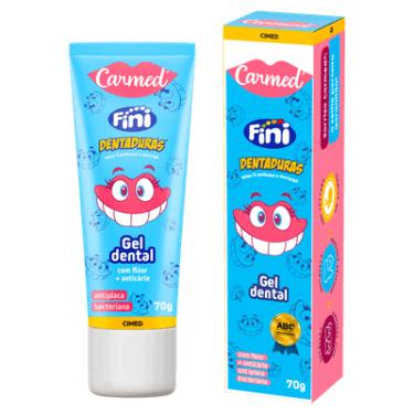 Imagem de Gel Dental Anticárie Carmed Fini Dentaduras 70g