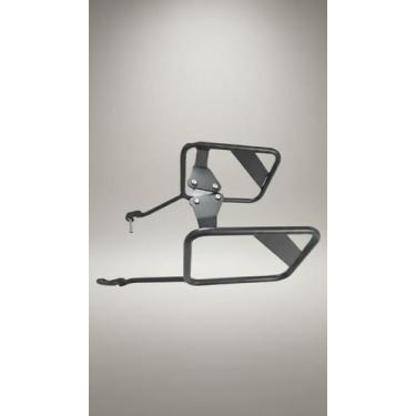 Imagem de Afastador Alforge Para Motocicleta Metal Preto - Congratulations Store