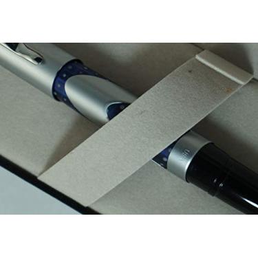 Imagem de Caneta esferográfica Sheaffer Made in the USA Satin & Blue Whale Shark Barrel Intrigue