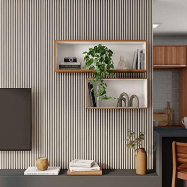 Imagem de Conjunto com 2 Nichos Mid Freijó e Off White