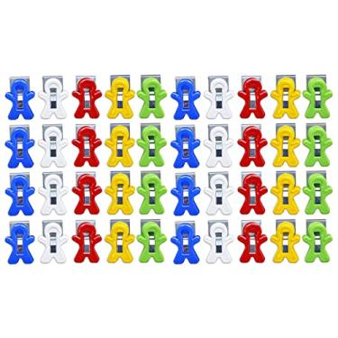 Imagem de The Pencil Grip Balde magnético com clipe magnético, cores sortidas, 40 peças