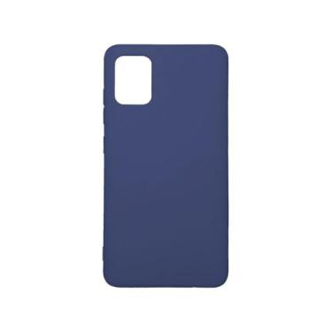 Imagem de Capa Capinha Case Emborrachada Lisa Para Samsung A51-Azul Escuro - A.L