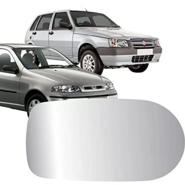 Imagem de Lente Refil Espelho Retroviso Fiat Palio Fire Siena Weekend Strada 2001 a 2010 Uno Mille Flex Direito