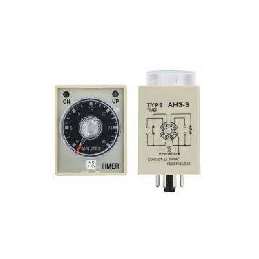 Imagem de Rele De Tempo Multi Função 8 Pinos Com/Base 6/60 Seg/Min 24-240V AH3-RC - Anly