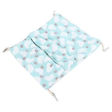 Imagem de GLOGLOW Rede para animais pequenos, fácil de instalar, rede para pendurar animais de estimação, lã para corrida, relaxante, jogando para ratos, hamsters, porquinhos-da-índia Ouriços