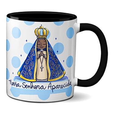 Imagem de Caneca Próximos De Nossa Senhora Mais Próximos De Deus (Preta)