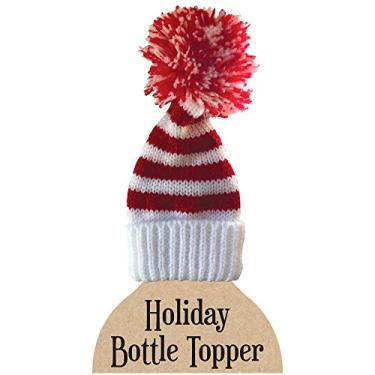 Imagem de The Gift Wrap Company Pacote com 6 tampas de garrafa, médio, ramos de inverno