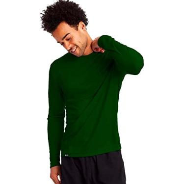 Imagem de Camiseta Proteção Solar Permanente UV50+ Tecido Gelado – Slim Fitness – Verde Escuro GG