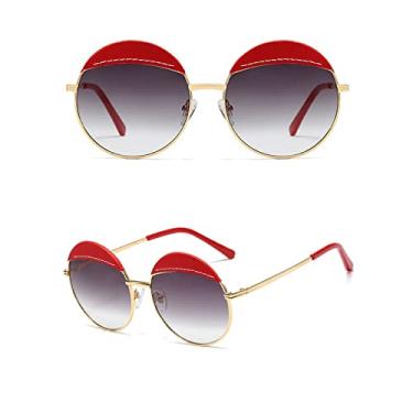 Imagem de Óculos de Sol Redondos Clássico Vintage Feminino Óculos de Sol Design de Luxo Óculos de Condução Feminino Óculos de Sol, 3, Tamanho Único