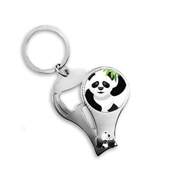 Imagem de Chinês Panda Bamboo Padrão Arte Tradicional Alicate Anel Chaveiro Abridor de Garrafas Cortador