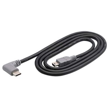 Imagem de Cabo extensor USB Micro para Tipo C 90 graus USB 2.0 tipo C macho para Micro 2.0 macho sincronização de dados e cabo de carregamento para MacBook e tablet e smartphone e dispositivos USB tipo C (1 m/3 pés), 3 feet, mini