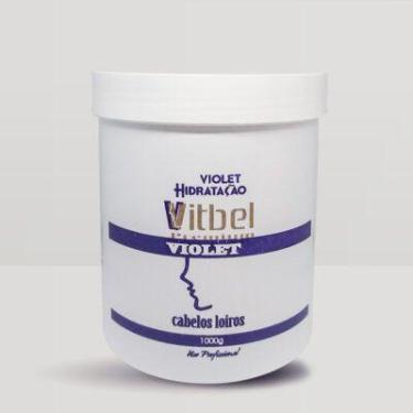 Imagem de Máscara De Hidratação  (Cabelos Loiros) 1 Litro  Violet Vitbel Premium