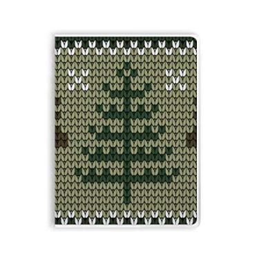 Imagem de Agenda de capa macia com estampa de alce marrom árvore de Natal