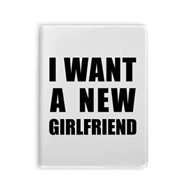 Imagem de Diário de capa macia I Want A New Girlfriend Art Deco para presente moderno