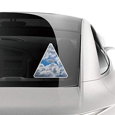 Imagem de DIYthinker Adesivo de carro azul céu nuvens brancas motocicleta bicicleta bagagem decalque