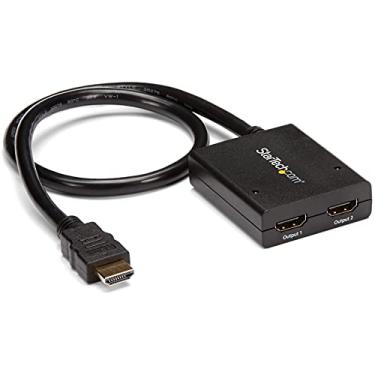 Imagem de Compartidor de vídeo StarTech.com 4K HDMI de 2 portas – USB ou adaptador de alimentação – 4K 30Hz – Divisor de vídeo/áudio – 2 x HDMI – desktop