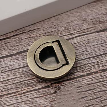 Imagem de Maçanetas de porta escondidas em aço inoxidável embutido com maçaneta invisível puxa a porta à prova de fogo do disco da sala de maçaneta da porta redonda puxa, C