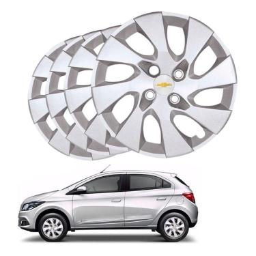 Imagem de Jogo Calota Onix Prisma Cobalt 2014 2015 2016 Aro 15 4pçs