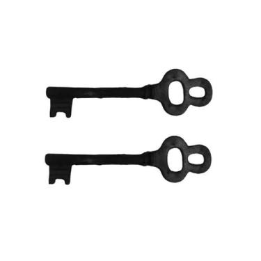 Imagem de Kit 2 Chaves Decorativas Rústica Enfeite em Ferro Nº 01 26cm - Fundiçã