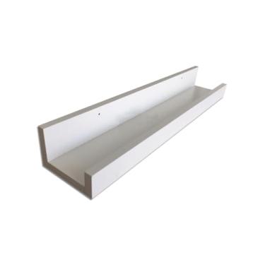 Imagem de Prateleira Decorativa Porta Temperos E Condimentos 45cm Mdf，Adequado para armazenamento no quarto, na cozinha, de potes de temperos e vários itens(Branco)