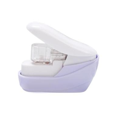 Imagem de KiBcsLic Grampeador Cartoon Sem Grampos para Projetos de Artesanato, violeta, Tamanho real