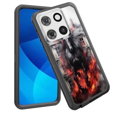 Imagem de GFEWYTJYJ Capa para Moto G Stylus 5G 2025, proteção total de 3 camadas à prova de choque, resistente, resistente, de alto impacto, capa rígida para Motorola Moto G Stylus 5G 2025, corrida cavalo de