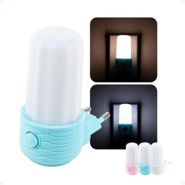 Imagem de Luminaria De Tomada Abajur LED Noturno Quarto Sala Corredor - Hxt, Azu