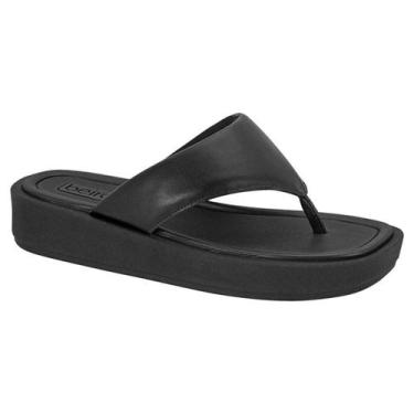 Imagem de Tamanco Beira Rio Plataforma - Feminino, Preto 01, 36