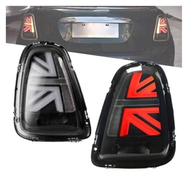 Imagem de Para conjunto de luzes traseiras MLED compatível com Mini Cooper R56 R57 R58 R59 2007-2014, luzes de seta de ré e freio de corrida traseiro(For 2007-2010,Style B)