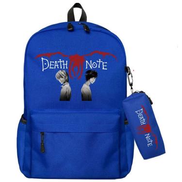 Imagem de Mochila escolar Anime Death Note Blue para crianças