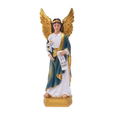 Imagem de Escultura Estátua do Anjo de São Galo Flor Religiosa 22,7 cm