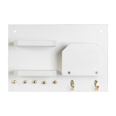 Imagem de Porta chaves De Parede Em MDF Com Prateleiras Para Decoracao - Generic