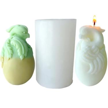 Imagem de Molde de silicone 3D de ovos de dragão, molde de vela Phoenix para sabão de cera de soja DIY, molde de resina de ovos de pássaro, presente de festa de casamento, jantar em casa, dias festivos
