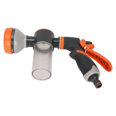 Imagem de GLOGLOW Pulverizador de Espuma para Irrigação de Jardim, Material ABS, Longa Distância de Pulverização, 8 Modos e Fácil de Usar, Bom para Jardinagem e Lavagem de Carros (Gatilho Traseiro)