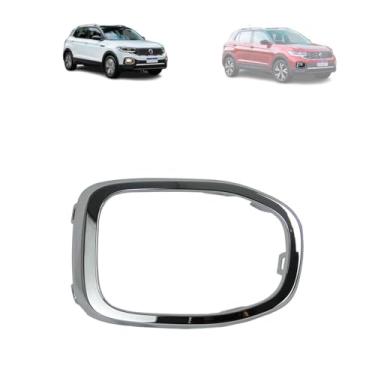 Imagem de MOLDURA DO FAROL DE MILHA VW T-CROSS 2020 A 2024 LADO DIREITO (FRISO CROMADO) - 2GP8531022ZZ