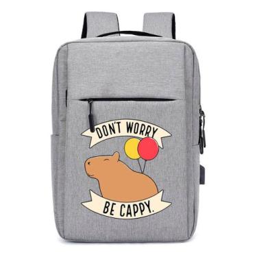 Imagem de Mochila Infantil Don Worrey USB Capivara Cappy com Compartimento para 