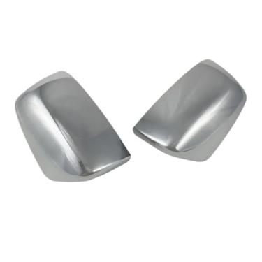 Imagem de Capa de espelho de porta lateral de fibra de carbono guarnição acessórios de carro Compatível com Isuzu D-max Dmax 2012 2013 2014 2015 2016 2017 2018 adesivos cromados(Chrome Cover)