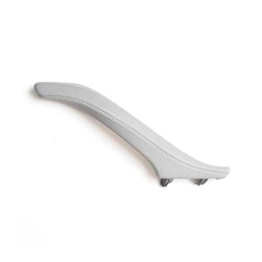 Imagem de Carro esquerda direita interior porta do passageiro puxador de couro conjunto Compatível com bmw série 5 f10 f11 f18 520i 523i 525i 528i 535i(Right Grey)