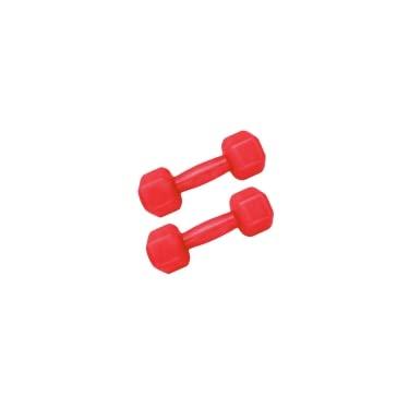 Imagem de Par Halter Sextavado Emborrachado 9 Kg - Peso Musculação 9kg