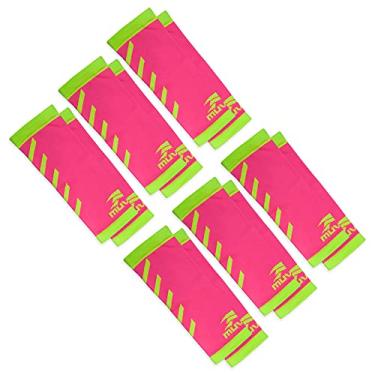 Imagem de Manguito Curto Voleibol Arrow Muvin – Kit com 6 Pares – Manga Curta – Mangote - Vôlei – Corrida – Ciclismo – Proteção – Boa Respirabilidade – Ótimo Ajuste – Conforto – Aumento de Desempenho – Unissex (P/M, Pink)