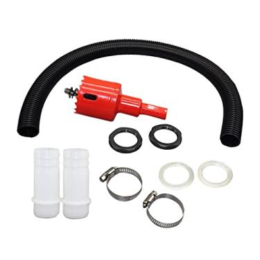 Imagem de Baoblaze de Transbordamento de Link de Barril de Chuva de água Leve, Durável, Portátil, Fácil de Instalar, Tubo Conector de Mangueira para Quintal, 3,2 cm com cone