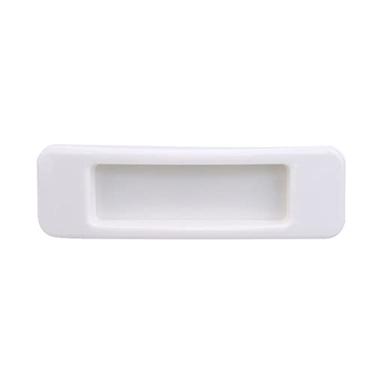 Imagem de 2 peças adesivas retangulares da porta da janela puxador da porta de casa puxador da porta de segurança capa protetora gaveta guarda-roupa, branco