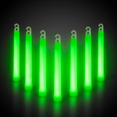 Imagem de Windy City Novelties Pacote com 25 - Bastões de Brilho Premium de 15 cm - Selecione sua cor! (Verde)