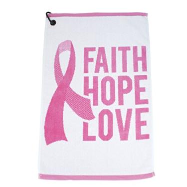 Imagem de CMC Scottsdale Toalha de golfe unissex com fita rosa Faith Hop Love