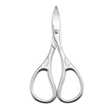 Imagem de Tesoura profissional de manicure em aço inoxidável para cutículas, precisão para beleza, cuidados com unhas, pelos faciais, sobrancelhas, cílios e pelos do nariz, 2