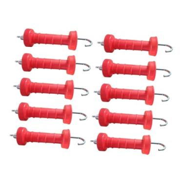 Imagem de YsXoWiui 10x Alças de portão de cerca elétrica Isoladores de cerca elétrica de alta resistência para pecuária