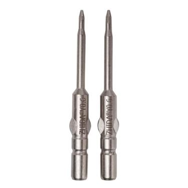 Imagem de ZHIDA Pontas de chave de fenda Tri-Wing Y0.6, conjunto de brocas de precisão (pacote com 2), D4 x 40 mm x P 1,7 x Y0,6, ferramentas de reparo de ponta triangular para dispositivos móveis e
