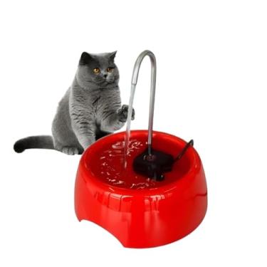 Imagem de Fonte De Agua Para Gatos 1 Litro Bebedouro Para Gato Automático (VERMELHO)