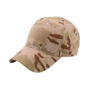Imagem de Boné Tático Ajustável de Camuflagem - Ideal para Paintball e Combate, 